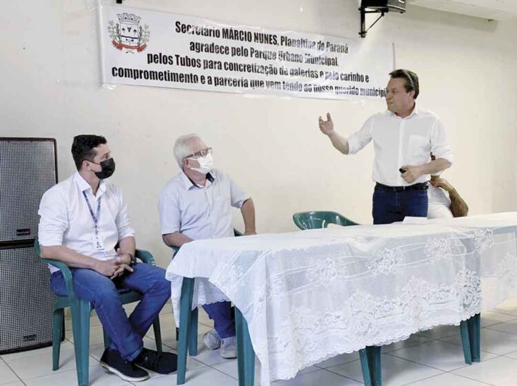 Secretário Márcio Nunes visita Planaltina  do Paraná e acompanha obras em andamento