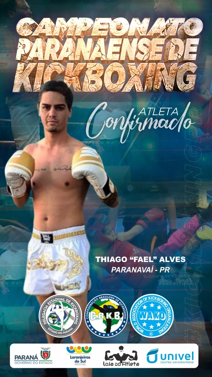 Thiago Fael disputará campeonato Paranaense de KickBoxing