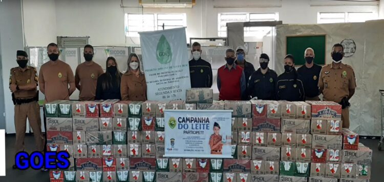 8° Batalhão arrecada 21 mil litros de leite
