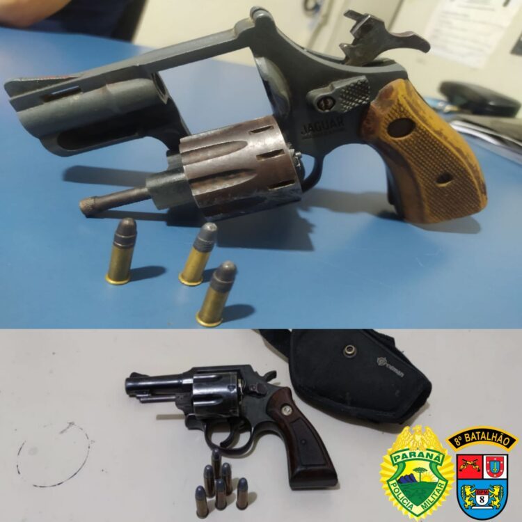 Polícia Militar apreende dois revólveres em Paranavaí