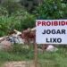 Projeto prevê multa para quem descartar lixo irregularmente