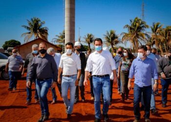 Deputado Soldado Adriano acompanha governador  em visita à obra do Colégio Agrícola do Noroeste