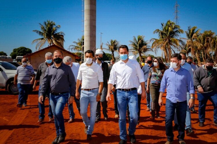 Deputado Soldado Adriano acompanha governador  em visita à obra do Colégio Agrícola do Noroeste