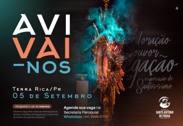 Avivai-nos: Terra Rica realizará evento de pregação e adoração neste domingo