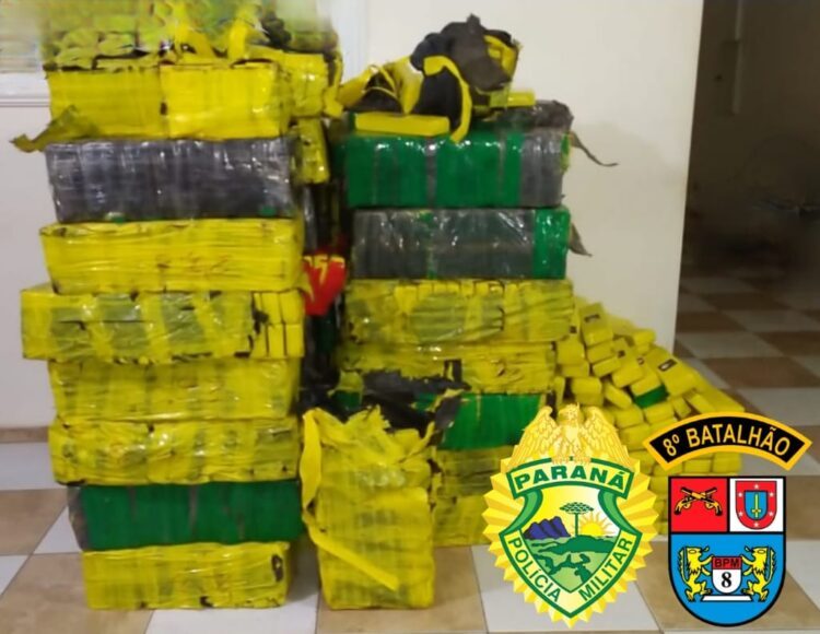 Apreensão de 1.500 quilos de drogas em Tamboara é uma das maiores do ano na região