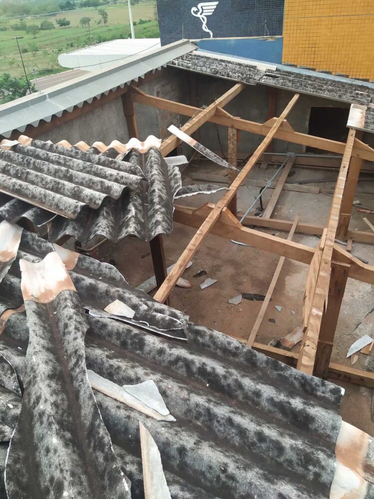 Temporal interditou uma das salas do bloco cirúrgico da Santa Casa