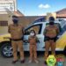 Menina de 6 anos recebe visita de policiais militares e realiza sonho de conhecer uma viatura