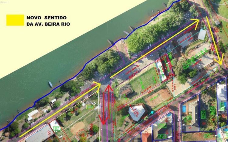 Avenida Beira Rio passa a ter mão única