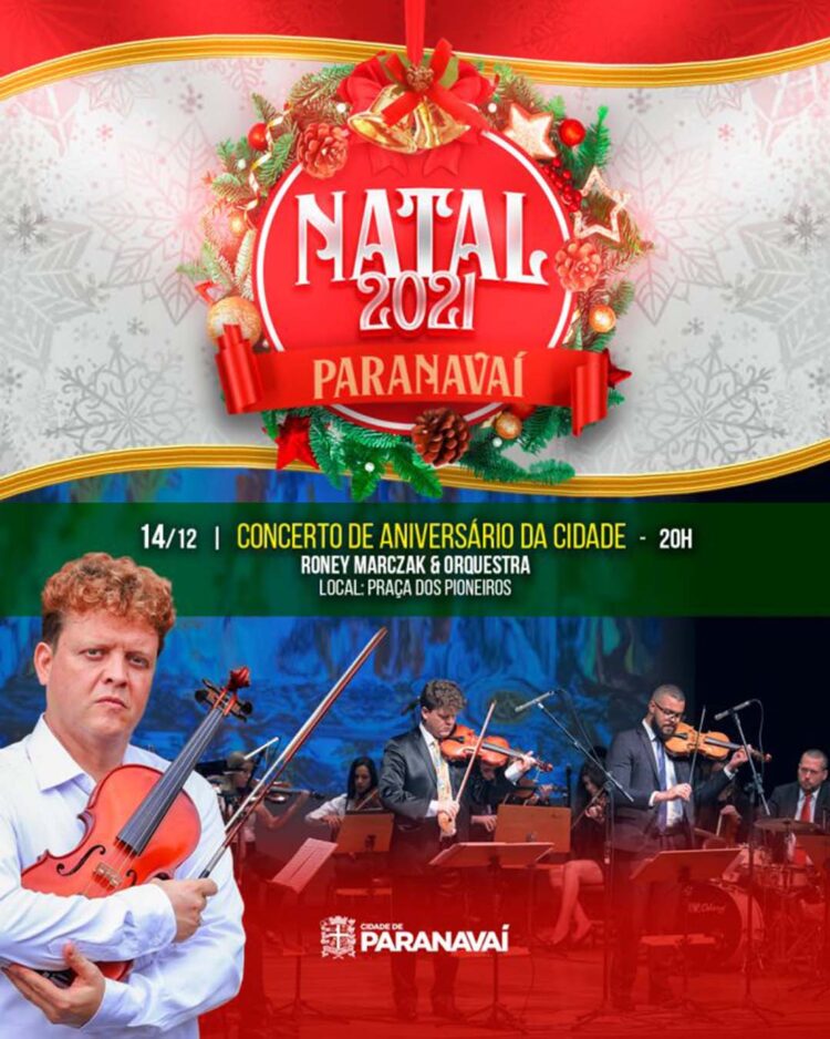 Maestro Roney Marczak e convidados fazem concerto especial no aniversário de Paranavaí