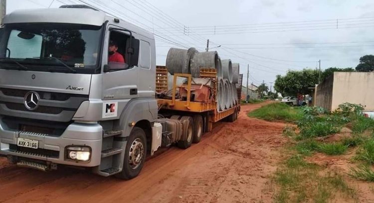 Município inicia obras de galerias pluviais