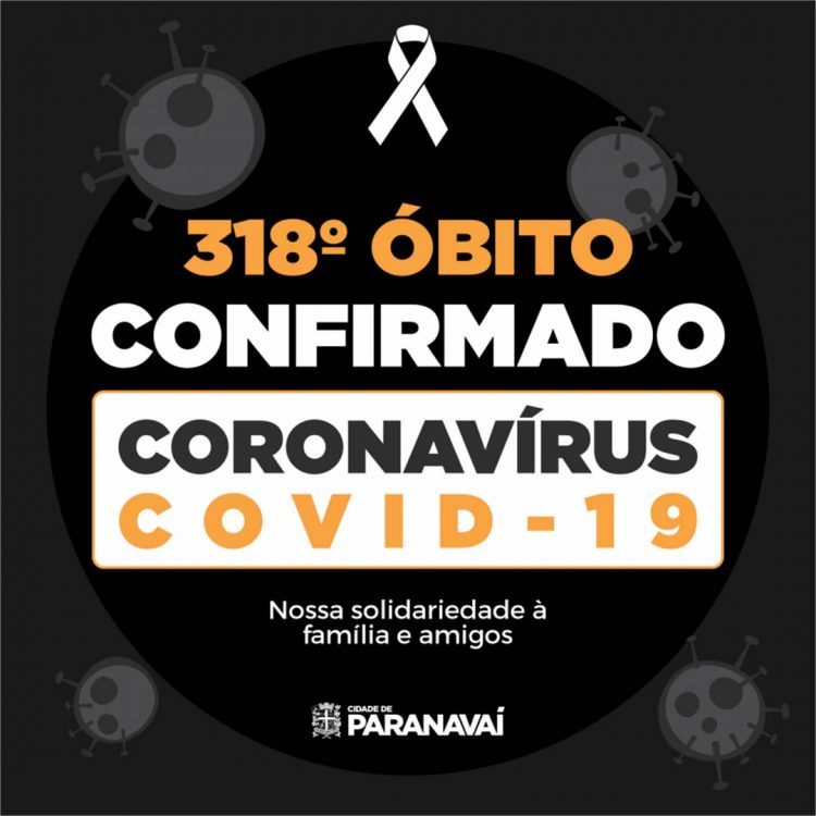 Confirmado 318º óbito de paciente com Covid-19