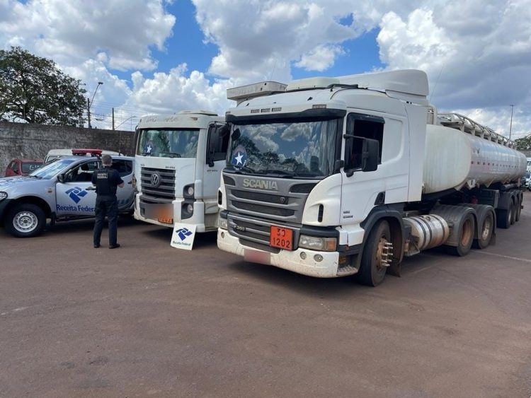 Receita Federal apreende 52 mil litros de combustível sem documentação