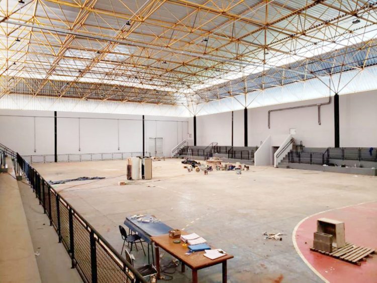 Obra de reforma do ginásio do  Distrito de Sumaré está em 81,84%