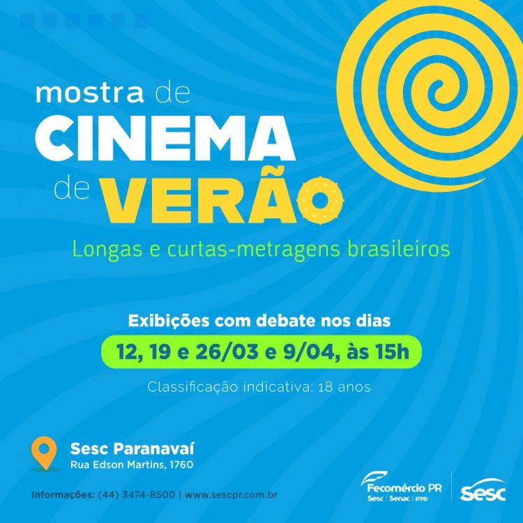 Sesc Paranavaí promove Mostra de Cinema de Verão