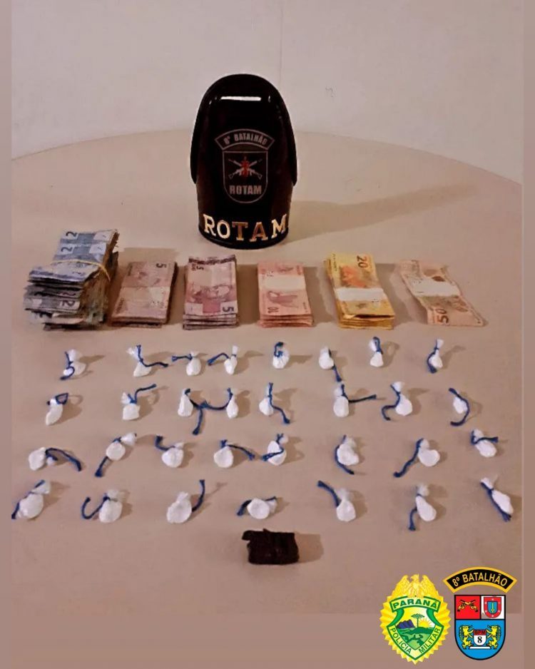 Com valor de R$ 20 cada, porções de cocaína são encontradas em lanchonete