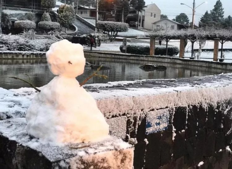Nevou: Brasil registra primeiros flocos de neve do ano
