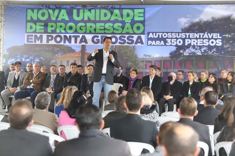Governador inaugura Unidade de Progressão para recuperação de presos em Ponta Grossa