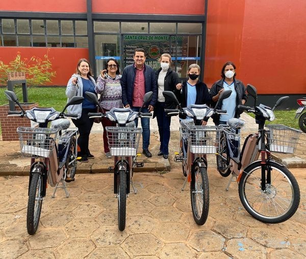 Município adquire bicicletas elétricas para Agentes Comunitárias de Saúde