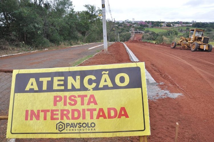 Metade das obras de ampliação da Rua Guaporé  já foi concluída, aponta Prefeitura de Paranavaí