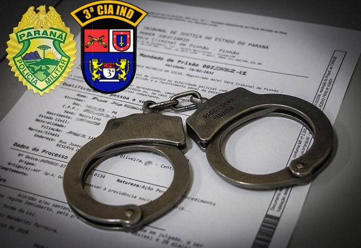 PMs da 3ª CIPM cumprem mandado de prisão em Santa Isabel do Ivaí