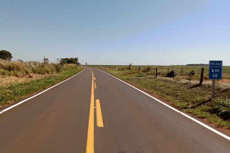 DER/PR reforça sinalização viária em rodovia de Paranacity, Inajá e Paranapoema