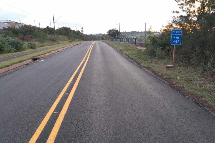 Estado conclui obras de conservação do trecho urbano da PR-082, em Terra Boa