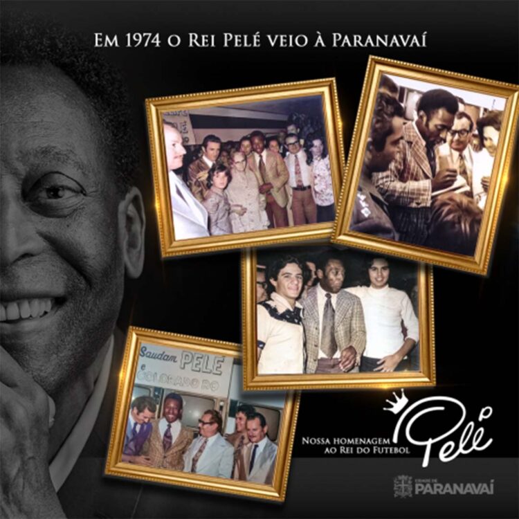 Paranavaí recebeu visita do Rei Pelé na década de 1970