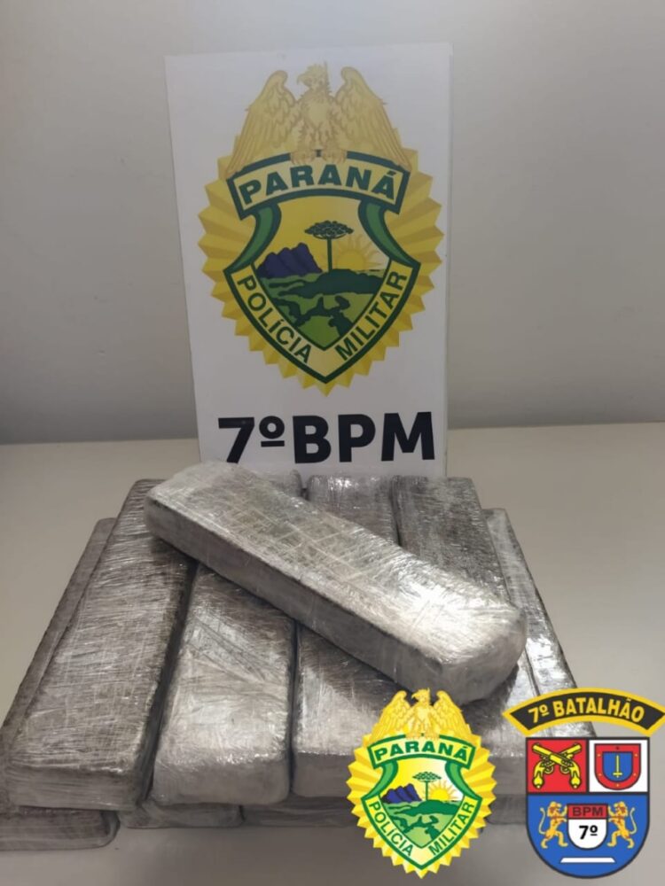 Homem é preso em Rondon com mais de 9kg de maconha