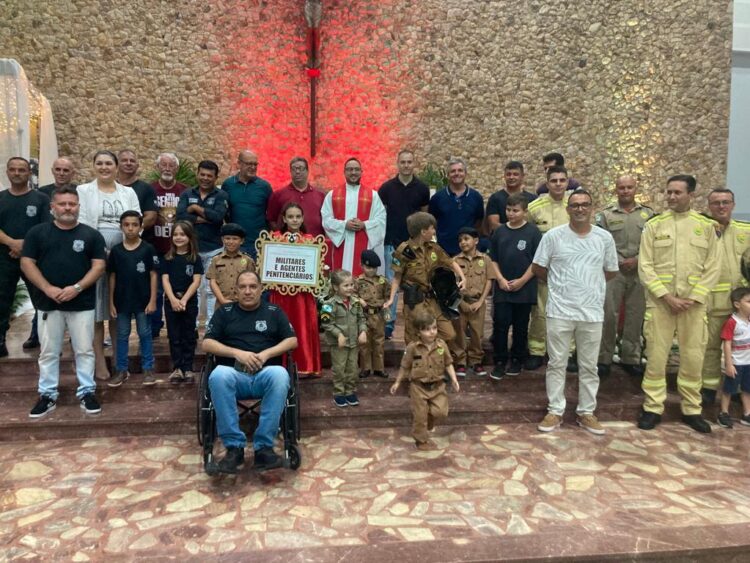 Agentes de segurança participam da  Novena de São Sebastião em Paranavaí