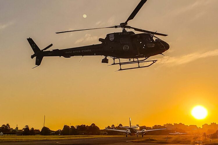Com reforço operacional, missões aéreas da Polícia Civil aumentaram 39% em 2022