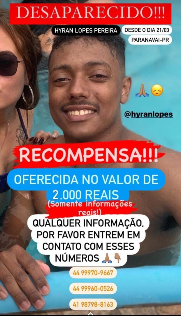 Família tenta localizar jovem desaparecido