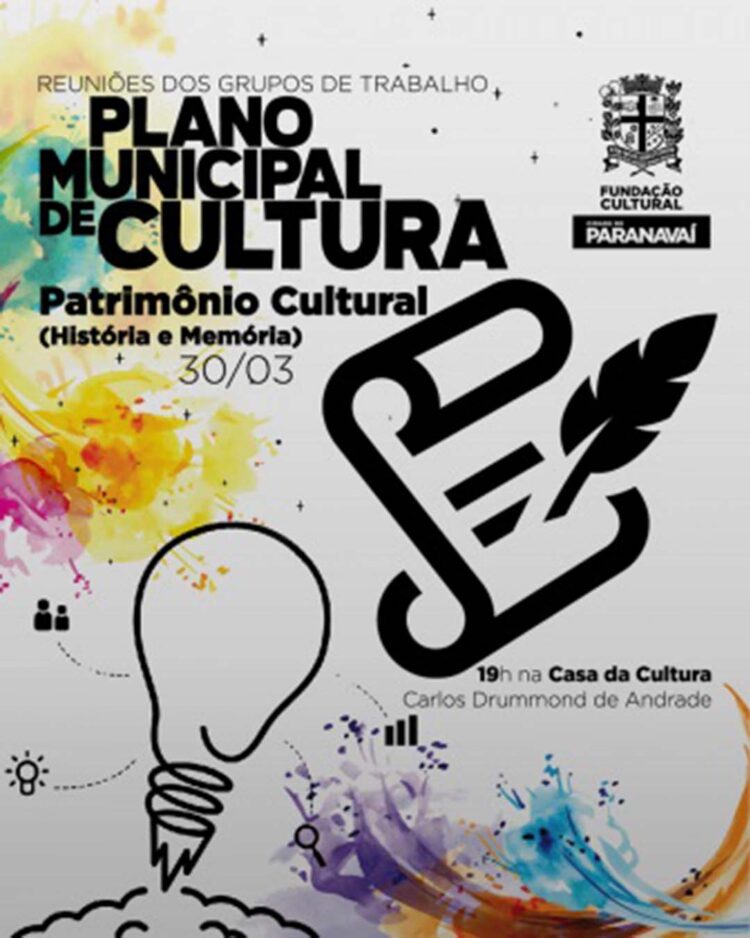 Agentes culturais da área de Patrimônio Cultural se reúnem nesta quinta para estudar metas para o novo Plano Municipal de Cultura