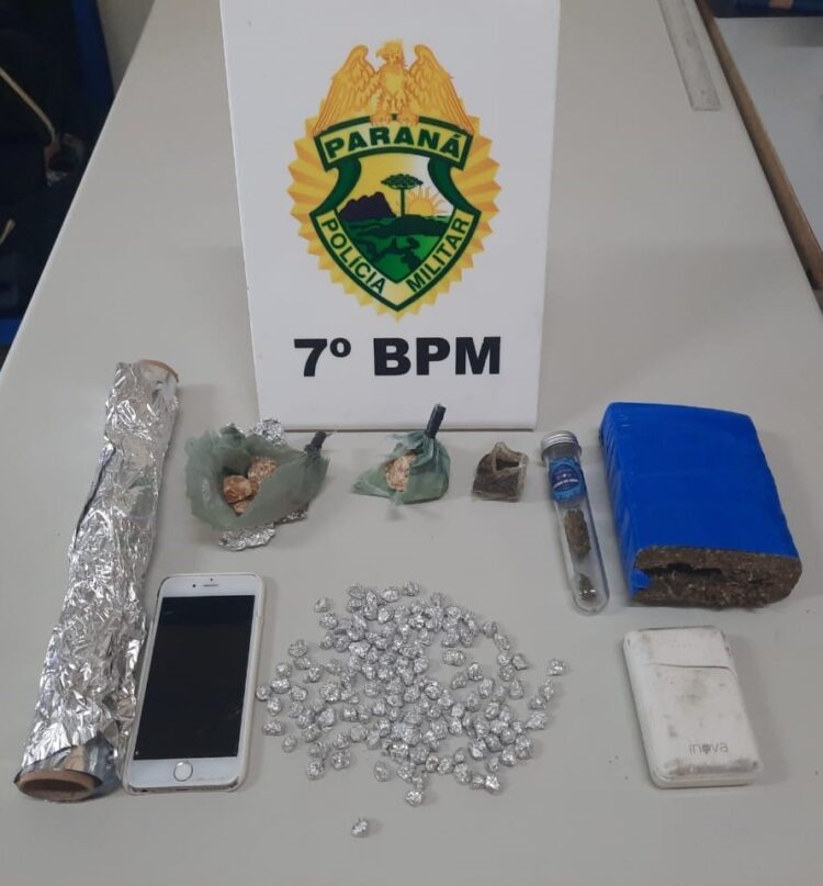 Policiais Militares apreendem drogas em Cruzeiro do Oeste