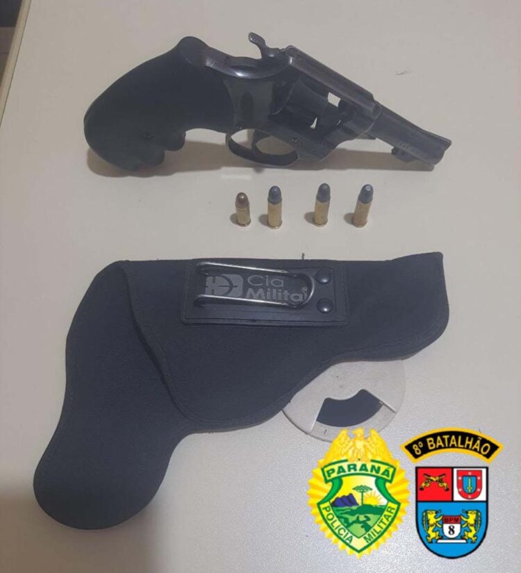 Polícia Militar apreende arma de fogo em Tamboara