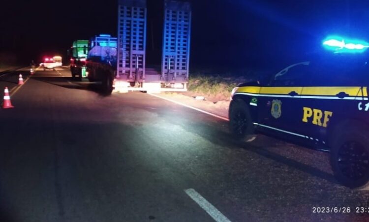 Caminhoneiro morre após ser atropelado na BR-376