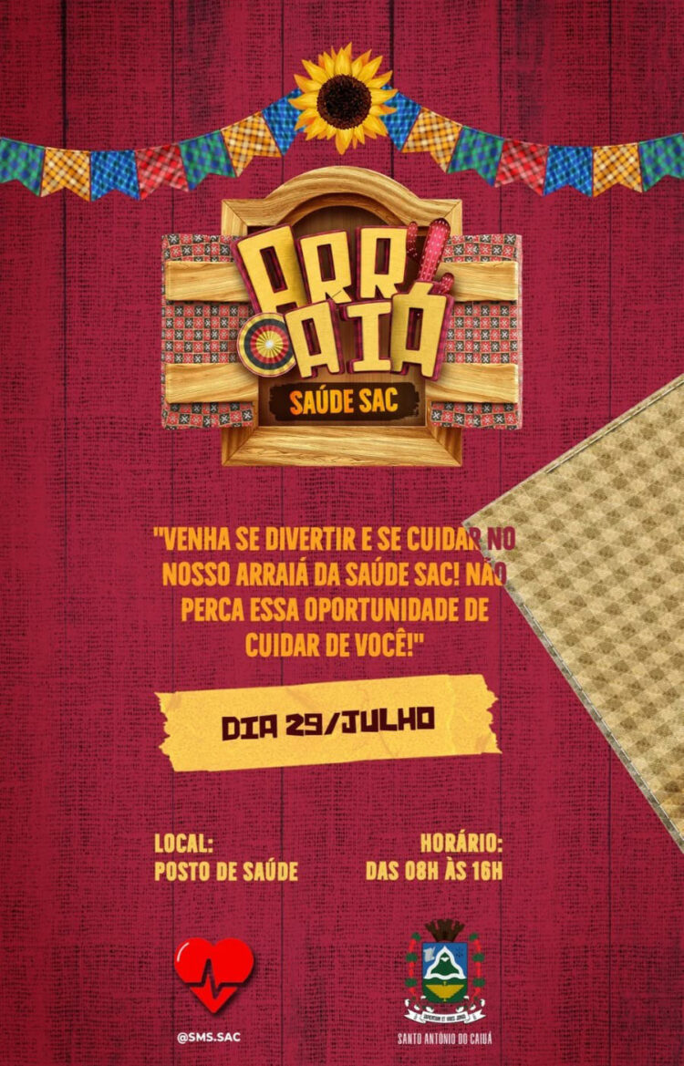 Arraiá da Saúde oferece serviços gratuitos à população de Santo Antônio do Caiuá