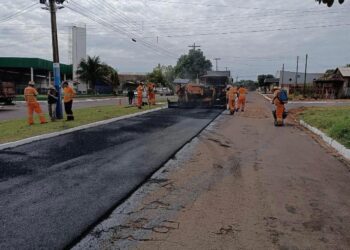 Município inicia novos trechos de recapeamento asfáltico