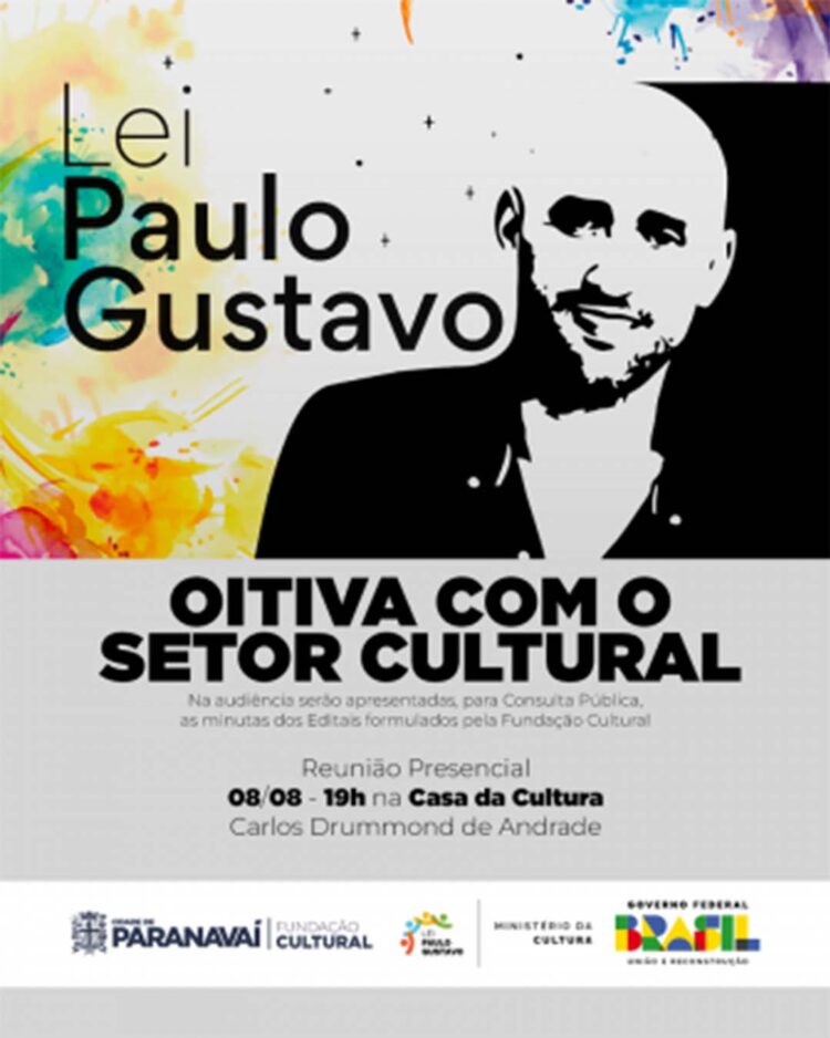Fundação Cultural promove Oitiva sobre a Lei Paulo Gustavo na próxima terça-feira