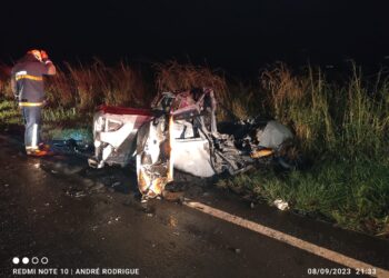 Motorista morre carbonizado em acidente na PR-557