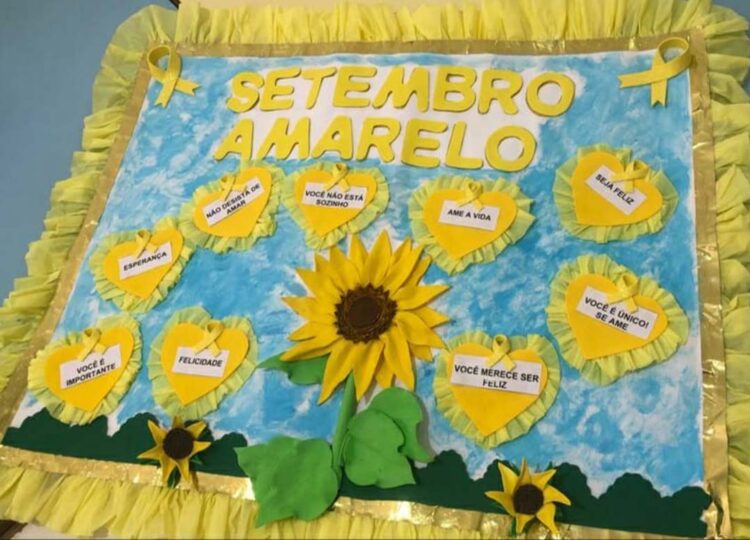 Passeata encerra ações realizadas pelo  CMEI Pingo de Gente no Setembro amarelo