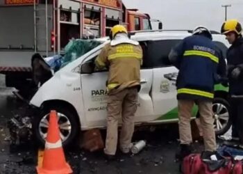 Duas pessoas morrem e outra fica gravemente ferida em acidente com carro da Secretaria de Saúde de Terra Rica