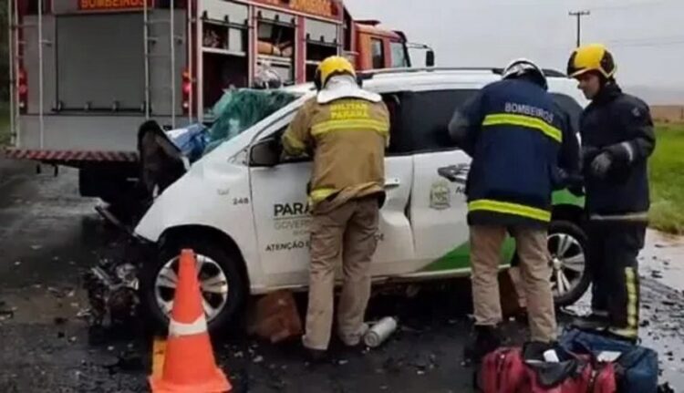 Duas pessoas morrem e outra fica gravemente ferida em acidente com carro da Secretaria de Saúde de Terra Rica