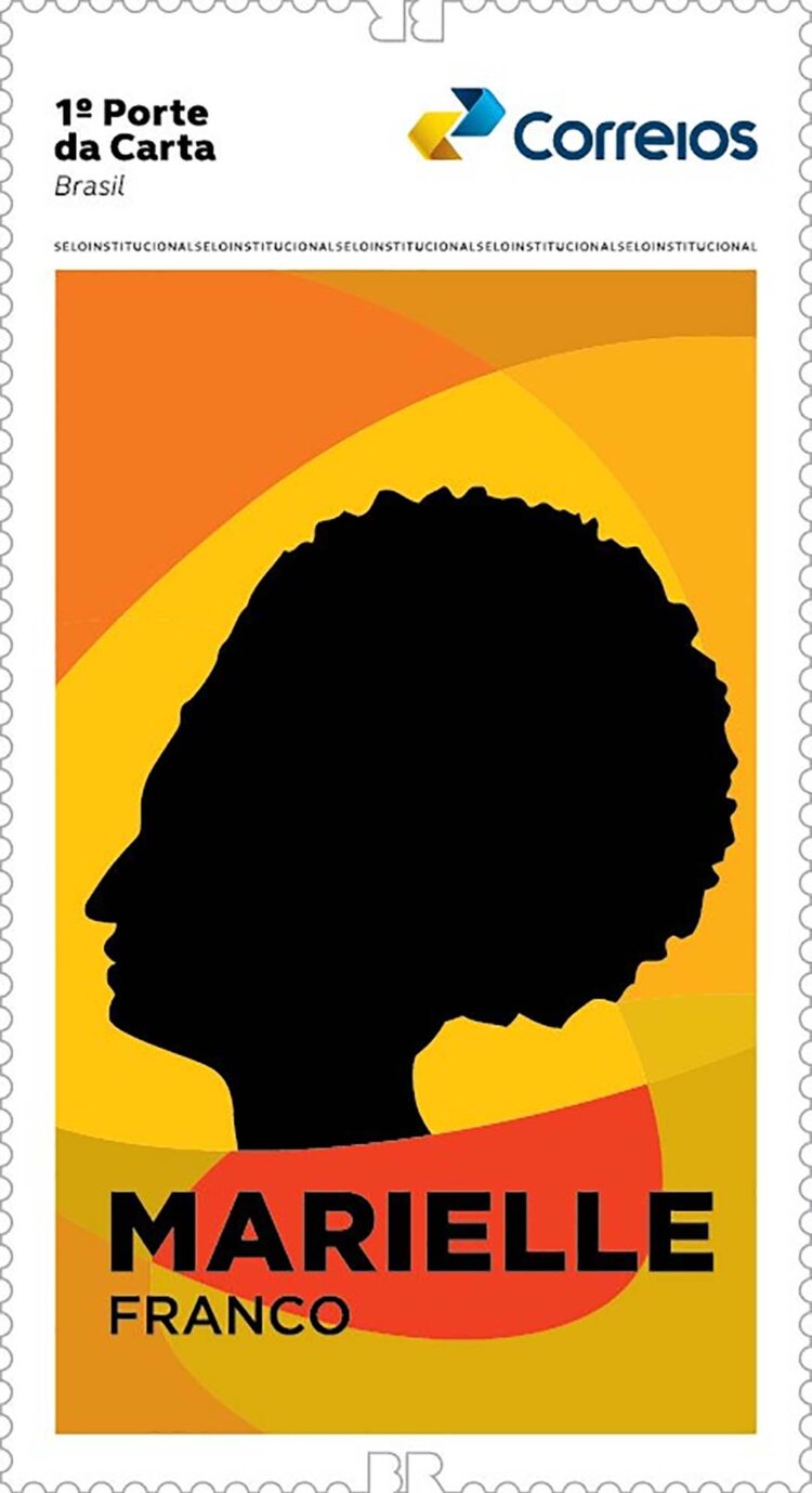 Selo dos Correios celebra legado de Marielle Franco
