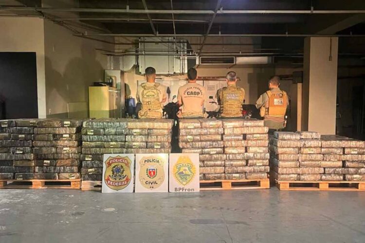 Forças policiais apreendem 3,2 toneladas de maconha em Foz do Iguaçu e Guaíra