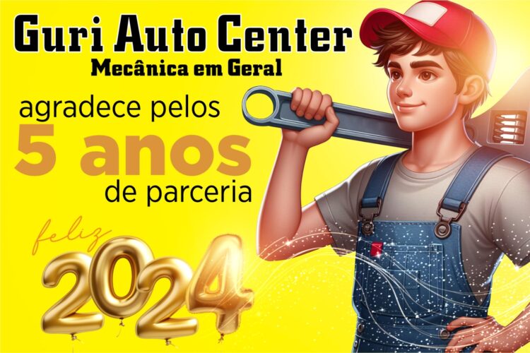 Guri Auto Center: Agradecemos pelos 5 anos de parceria