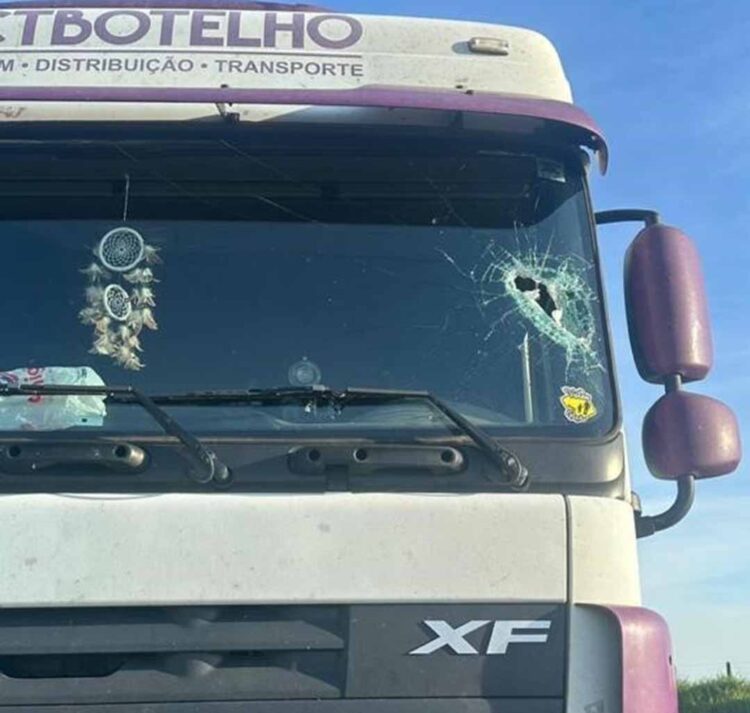 Caminhoneiro morre após ser atingido por peça que se soltou de caminhão na BR-376