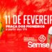 Samba na Praça será realizado no dia 11 de fevereiro