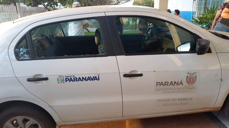 Ladrões vandalizam e tentam roubar bateria do carro da UBS Jaraguá