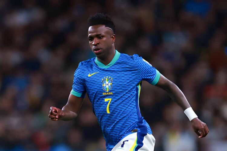 Vinicius Júnior será o capitão do Brasil no amistoso contra a Espanha