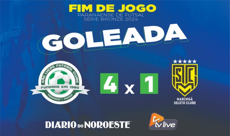São Lucas vence Maringá de goleada